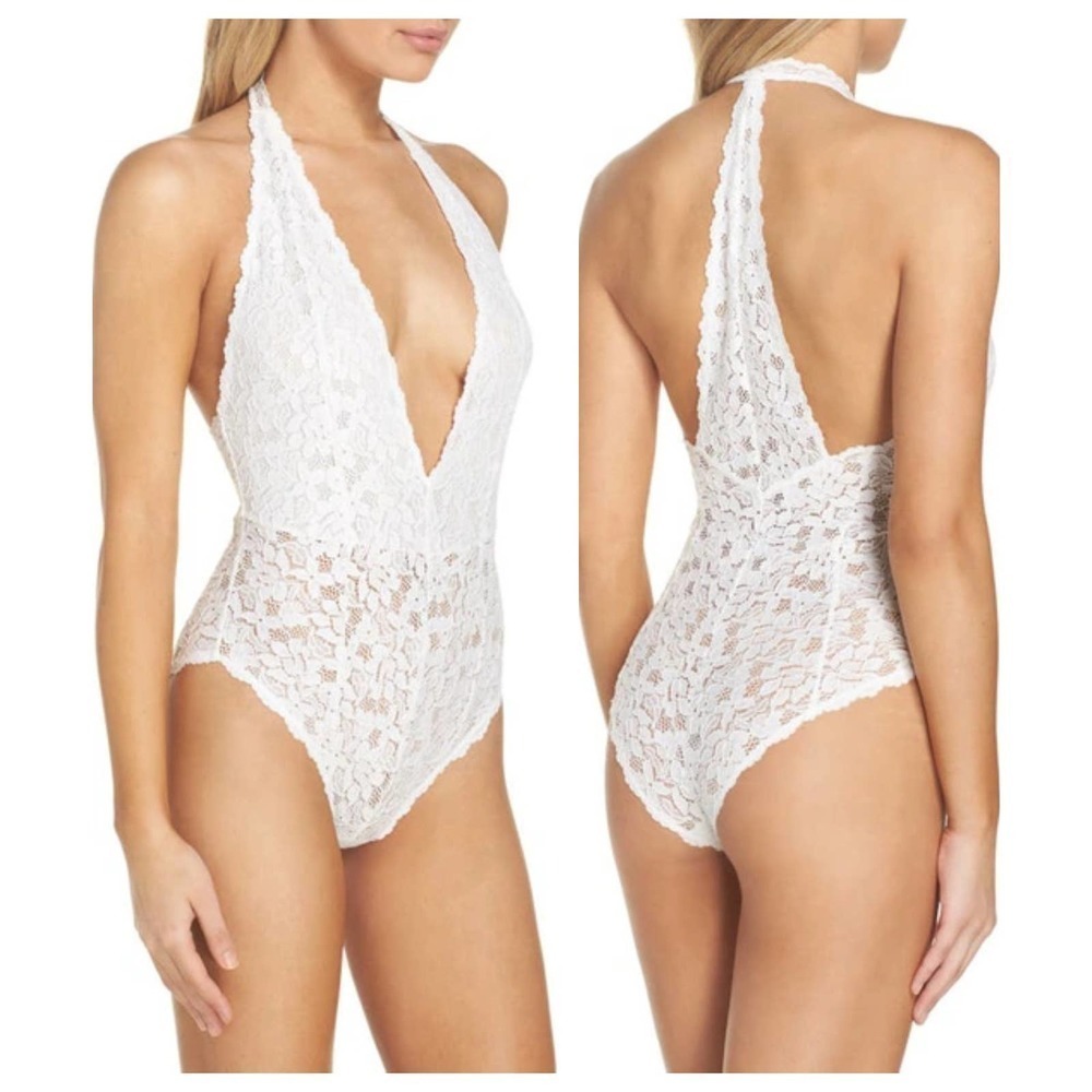 FREE PEOPLE share Intimately Fp Avery Lace Bodysuit In White (M)